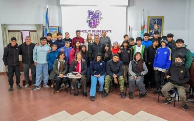 Estudiantes de la Escuela de Comercio “Brigadier General Juan Facundo Quiroga” visitaron el Concejo Deliberante.